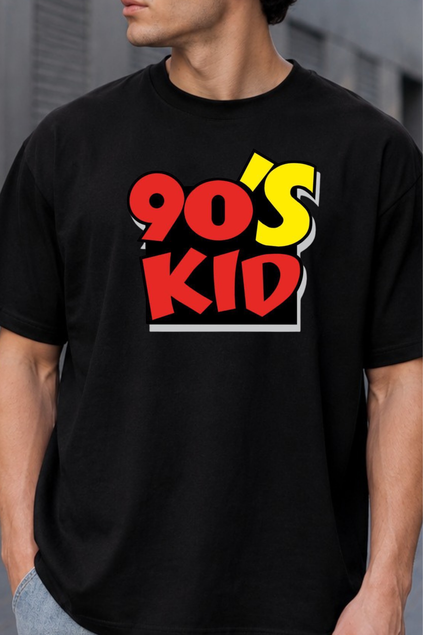 90's Kid Oversized Graphic T-Shirt for Unisex thumbnail 3