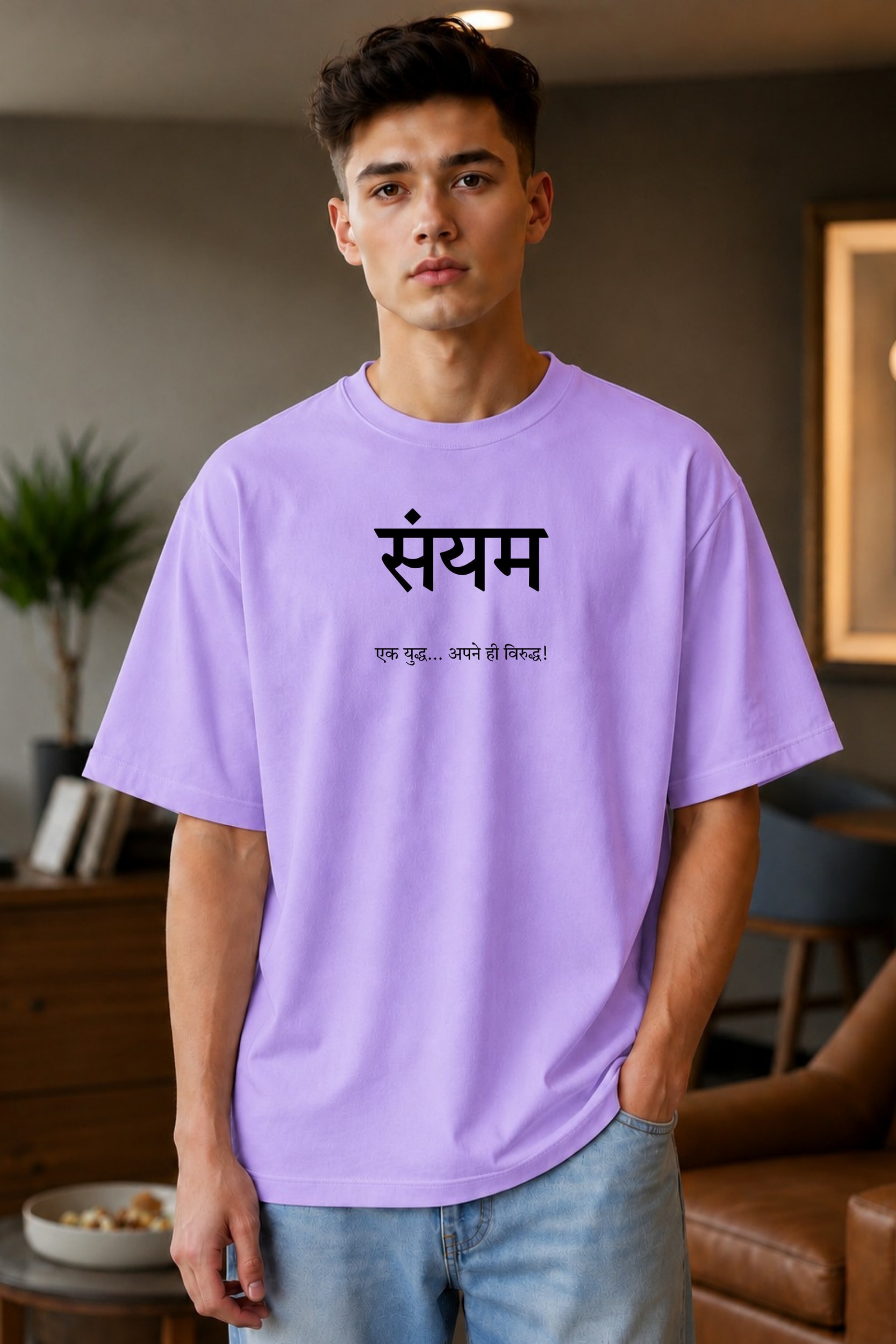 🕊️Sanyam Oversized T-Shirt – Inner Battle Edition alternate