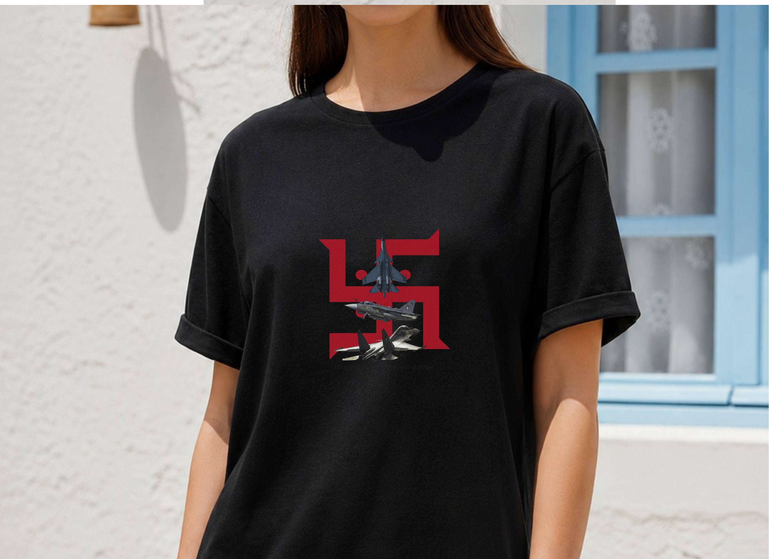 Indian Air Force Fighter Jet Regular fit Graphic T-Shirt for Unisex thumbnail 3