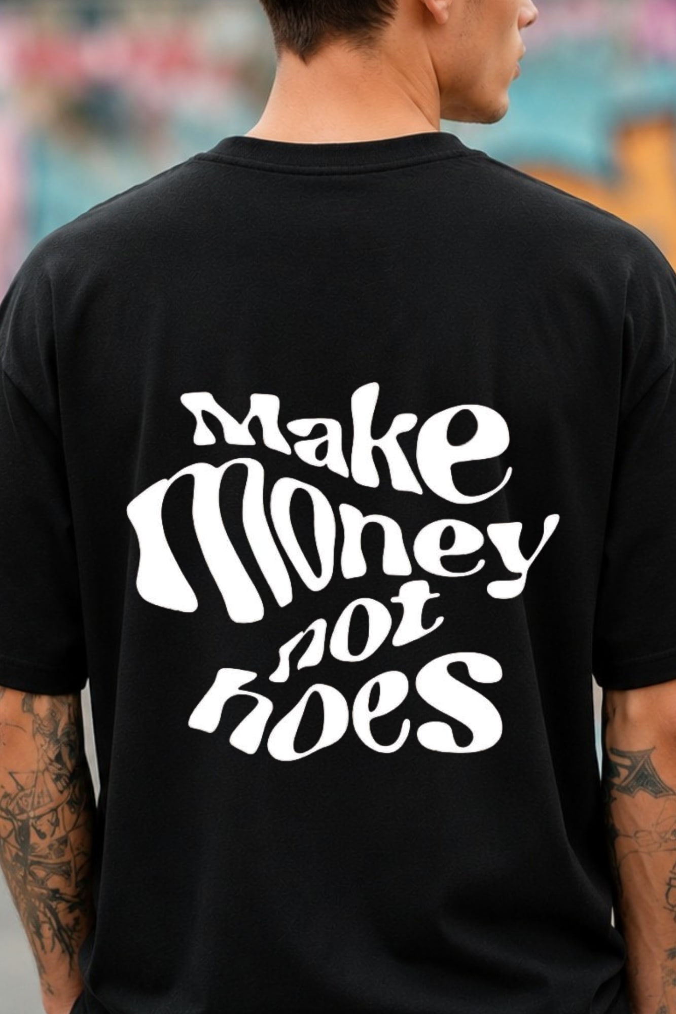 💸 Chase Your Dreams Oversized T-Shirt – Make Money Edition thumbnail 3