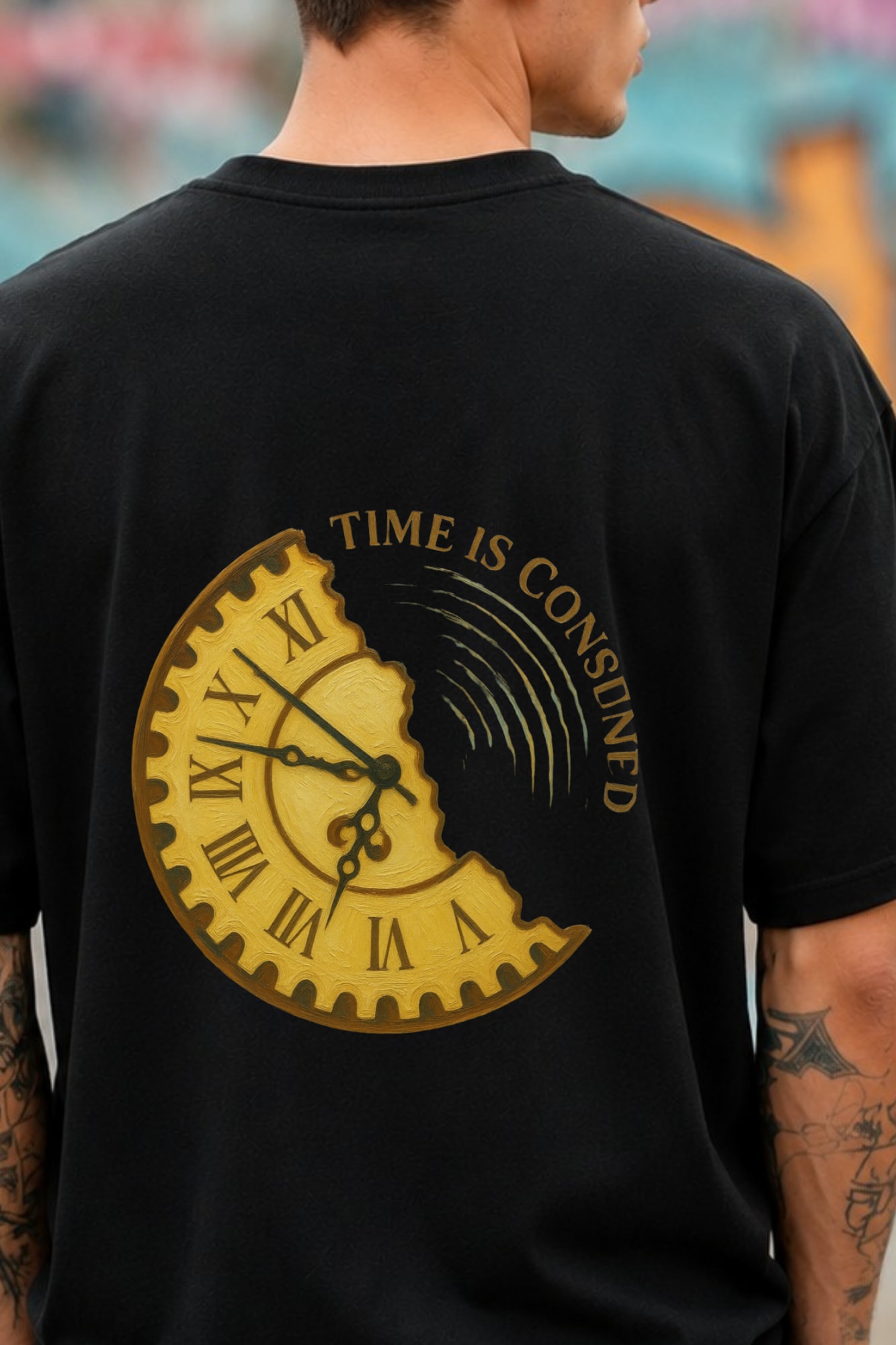 ⏳ Time Is Consumed Oversized T-Shirt