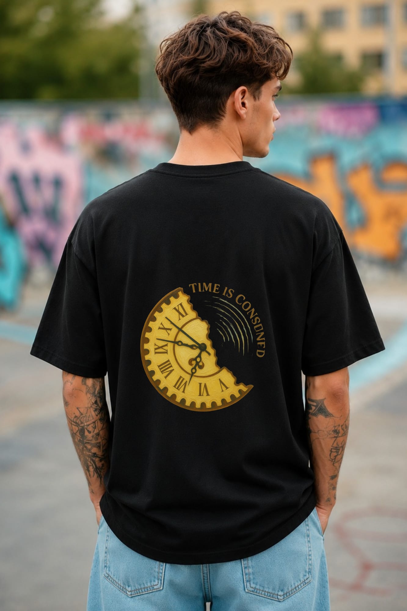 ⏳ Time Is Consumed Oversized T-Shirt alternate