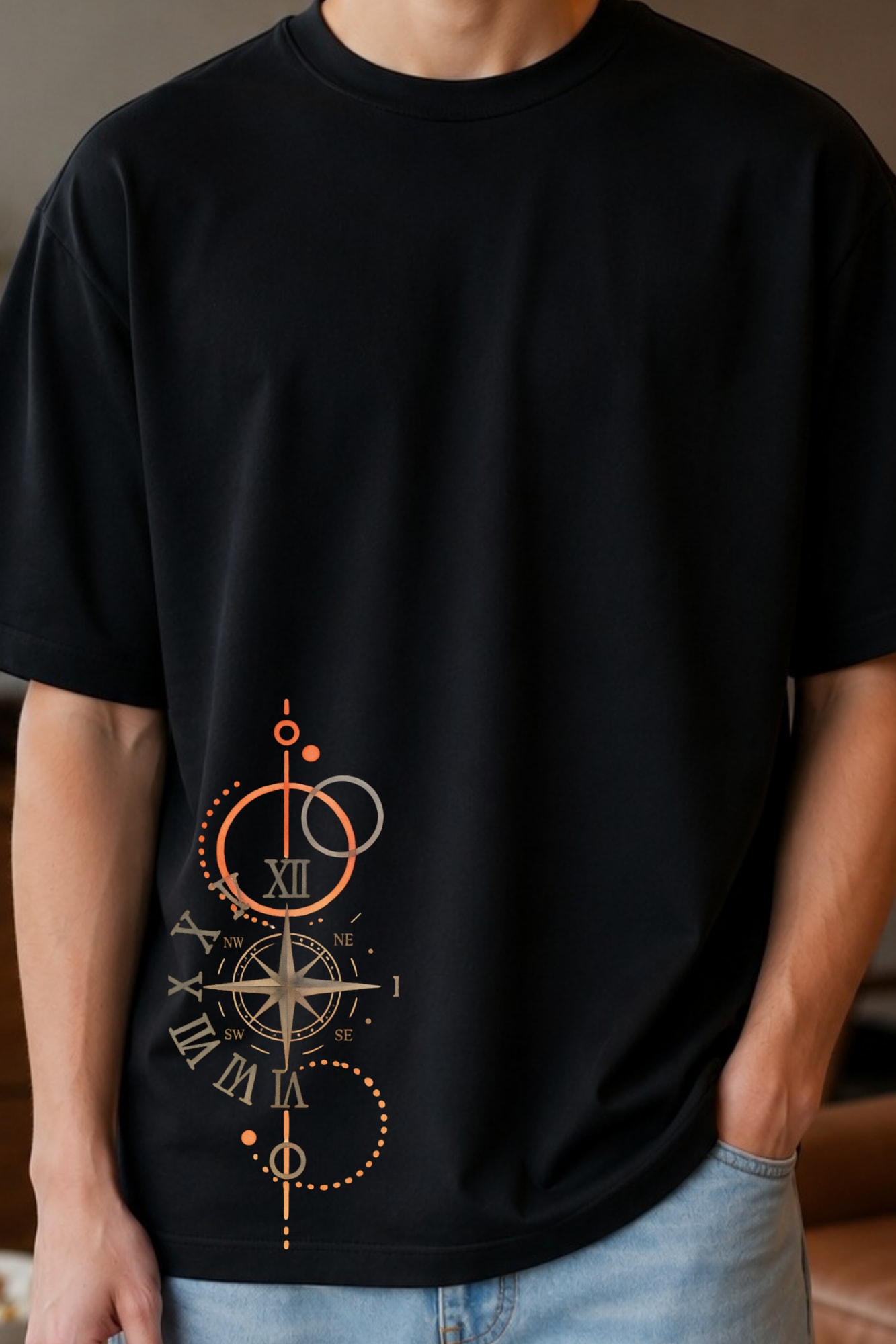 🧭Chrono Compass Oversized T-Shirt alternate